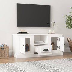 vidaXL Televizoriaus spintelė, balta, 100x35,5x45cm, apdirbta mediena kaina ir informacija | TV staliukai | pigu.lt