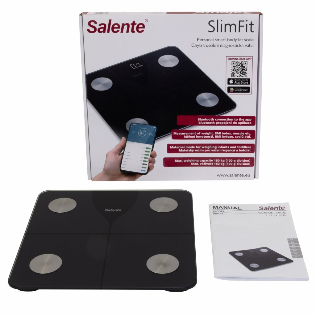 Salente SlimFit kaina ir informacija | Svarstyklės (buitinės) | pigu.lt