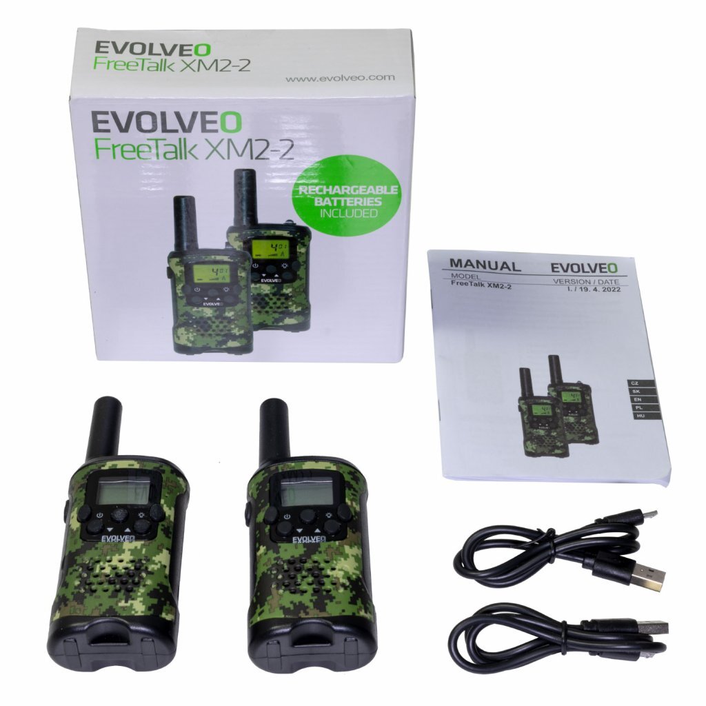 Evolveo FreeTalk XM2-2 kaina ir informacija | Radijo stotelės, racijos | pigu.lt