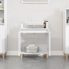 vidaXL Spintelė praustuvui, balta, 58x33x60cm, apdirbta mediena цена и информация | Шкафчики для ванной | pigu.lt