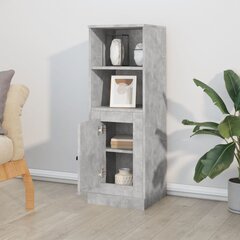 vidaXL Komoda, betono pilka, 36x35,5x103,5cm, apdirbta mediena цена и информация | Шкафчики в гостиную | pigu.lt