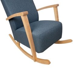 Rocking chair VENLA bluish grey цена и информация | Кресла в гостиную | pigu.lt