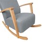 Supamoji kėdė Home4You Venla, pilka kaina ir informacija | Svetainės foteliai | pigu.lt