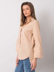 Marškiniai moterims Rue Paris 2016102897668, smėlio spalvos kaina ir informacija | Palaidinės, marškiniai moterims | pigu.lt