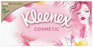 Косметическая коробка косметической коробки Kleenex Cosmetic, 80pc, 12 упаковочных комплектов цена и информация | Туалетная бумага, бумажные полотенца | pigu.lt