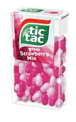 Saldainiai braškių mix Tic Tac, 24x49g kaina ir informacija | Saldumynai | pigu.lt
