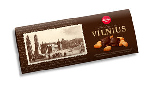 Kartusis šokoladas su migdolais Laima Vilnius, 10x200g kaina ir informacija | Saldumynai | pigu.lt