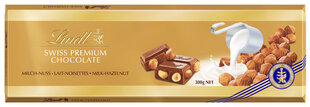 Pieniškas šokoladas su lazdynų riešutais Lindt Gold, 10x300g kaina ir informacija | Saldumynai | pigu.lt