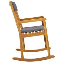vidaXL Supama kėdė su pagalvėlėmis, akacijos medienos masyvas цена и информация | Кресла в гостиную | pigu.lt