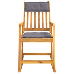 vidaXL Supama kėdė su pagalvėlėmis, akacijos medienos masyvas kaina ir informacija | Svetainės foteliai | pigu.lt