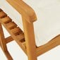 vidaXL Supama kėdė su pagalvėlėmis, akacijos medienos masyvas цена и информация | Svetainės foteliai | pigu.lt