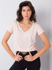 Marškinėliai moterims Basic Feel Good 2016102906797, rožiniai kaina ir informacija | Marškinėliai moterims | pigu.lt