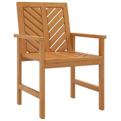 4 - ių sodo valgomojo kėdžių komplektas vidaXL, rudas kaina ir informacija | Lauko kėdės, foteliai, pufai | pigu.lt