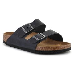 Arizona leoi regular birkenstock 0552111 vīriešiem juoda men's black цена и информация | Мужские шлепанцы, босоножки | pigu.lt