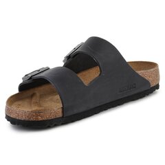 Arizona leoi regular birkenstock 0552111 vīriešiem juoda men's black цена и информация | Мужские шлепанцы, босоножки | pigu.lt