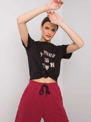 Marškinėliai moterims Fancy 2016102914457, juodi цена и информация | Женские футболки | pigu.lt