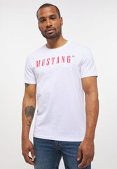 Мужская футболка Mustang, белая цена и информация | Мужские футболки | pigu.lt