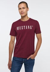 Mustang vyriški marškinėliai, tamsiai raudoni kaina ir informacija | Mustang Apranga, avalynė, aksesuarai | pigu.lt