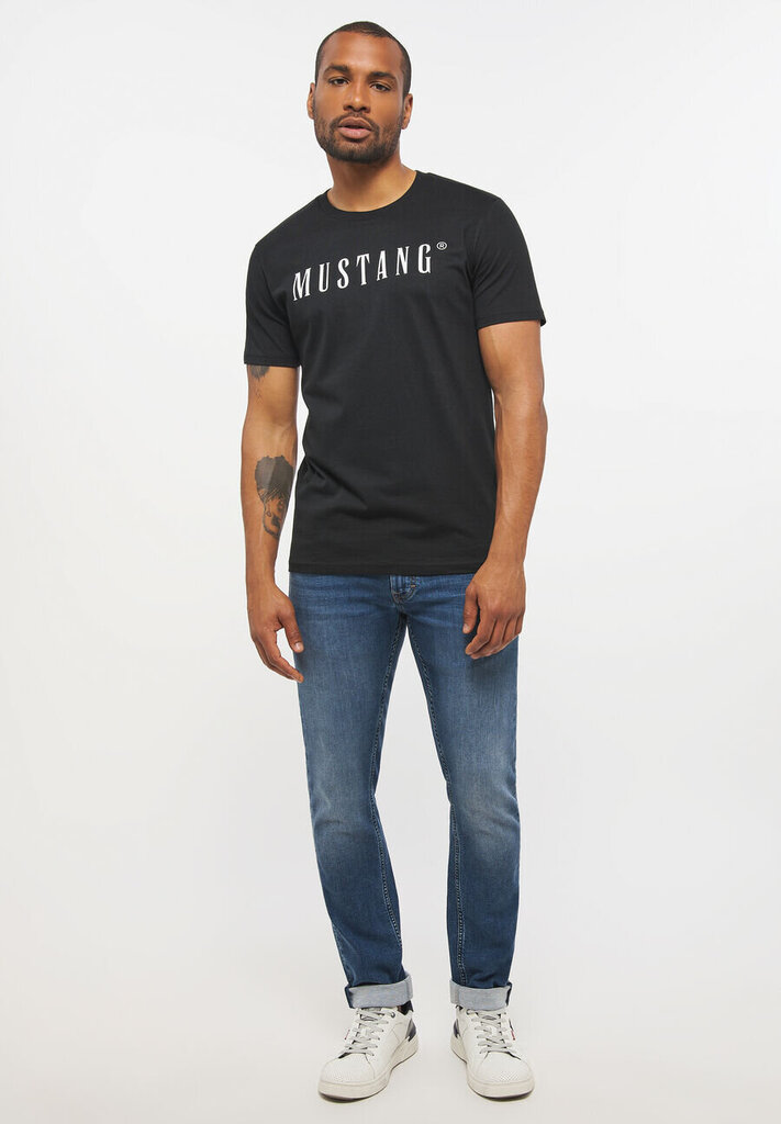 Mustang vyriški marškinėliai, juodi kaina ir informacija | Vyriški marškinėliai | pigu.lt