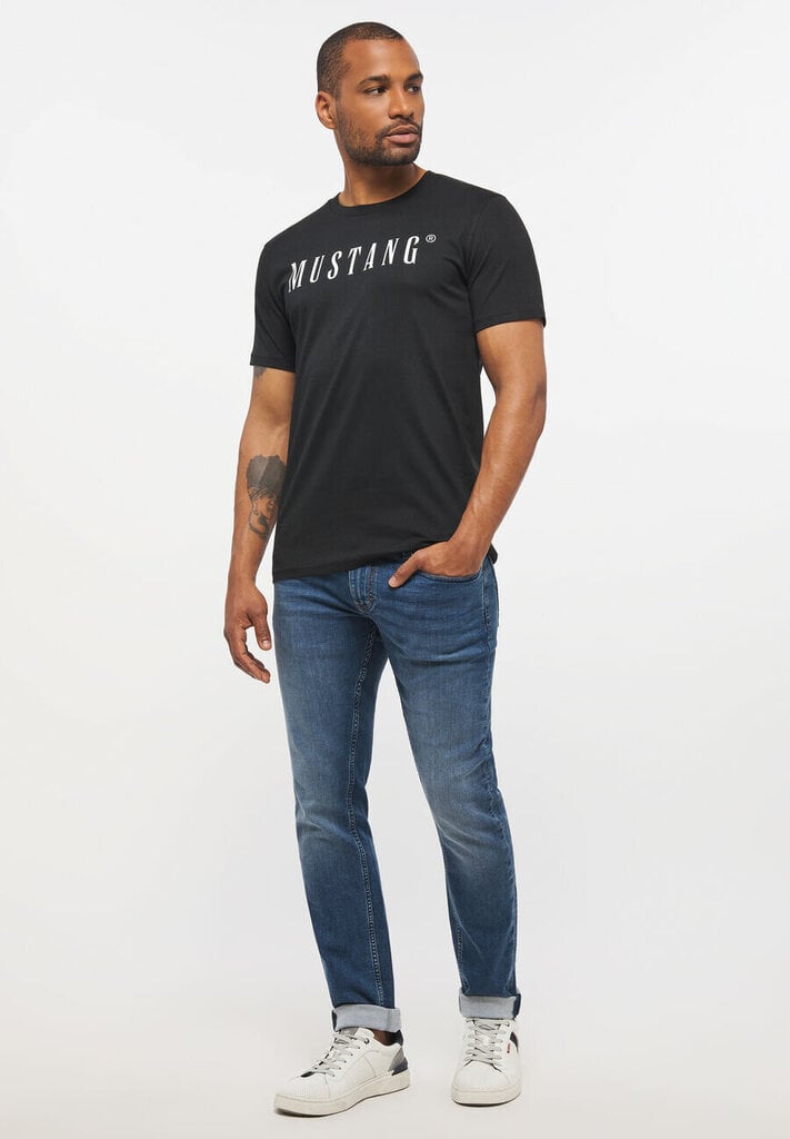 Mustang vyriški marškinėliai, juodi kaina ir informacija | Vyriški marškinėliai | pigu.lt