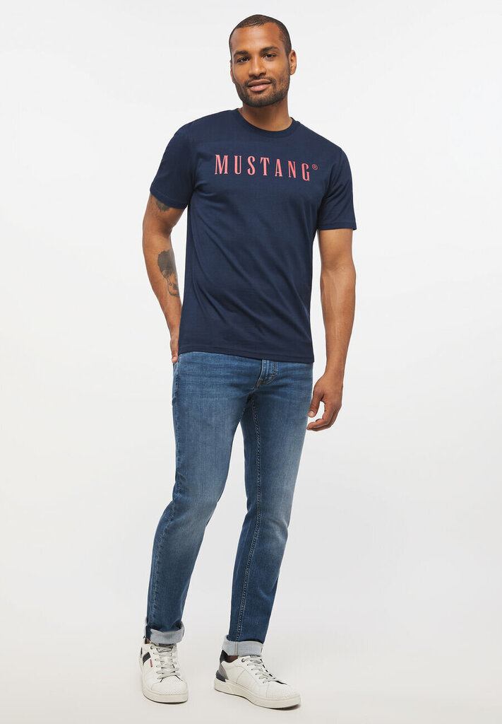 Mustang vyriški marškinėliai, tamsiai mėlyni цена и информация | Vyriški marškinėliai | pigu.lt