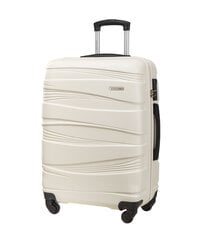Vidutinis lagaminas Puccini ABS020, M, baltas kaina ir informacija | Lagaminai, kelioniniai krepšiai | pigu.lt