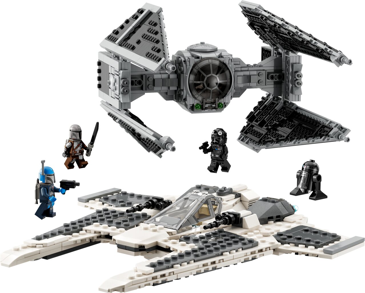 75348 LEGO® Star Wars Mandaloriečių Fang Fighter prieš TIE Interceptor™ цена и информация | Konstruktoriai ir kaladėlės | pigu.lt