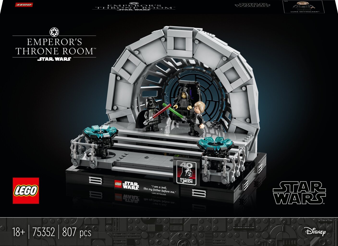 75352 LEGO® Star Wars Imperatoriaus sosto menės™ diorama kaina ir informacija | Konstruktoriai ir kaladėlės | pigu.lt