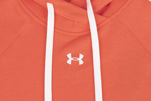 Džemperis moterims Under Armour Rival Fleece Hb Hoodie 1356317 877, oranžinis kaina ir informacija | Džemperiai moterims | pigu.lt