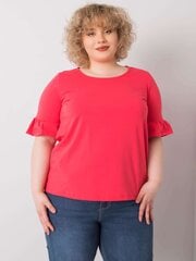Palaidinė moterims Basic Feel Good, raudona kaina ir informacija | Palaidinės, marškiniai moterims | pigu.lt