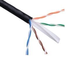 Unispectra CAT6 U/UTP outdoor, 305m. цена и информация | Кабели и провода | pigu.lt