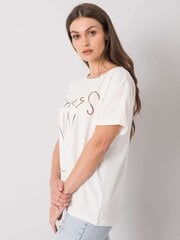 Marškinėliai moterims Fancy 2016102957515, smėlio цена и информация | Женские футболки | pigu.lt
