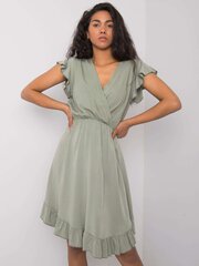 Suknelė moterims Och Bella 2016102938675, žalia kaina ir informacija | Suknelės | pigu.lt
