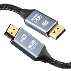 Reagle HDMI DP DisplayPort 4K, 3m kaina ir informacija | Kabeliai ir laidai | pigu.lt