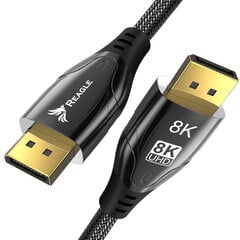 Reagle DisplayPort 1.4 DP, 1m цена и информация | Кабели и провода | pigu.lt