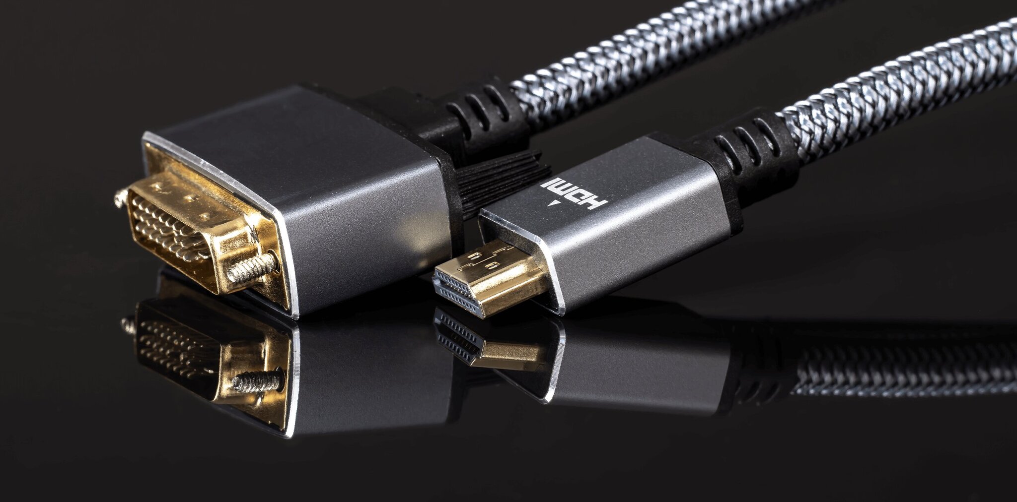 Reagle HDMI-DVI, 1,5m kaina ir informacija | Kabeliai ir laidai | pigu.lt