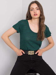 Marškinėliai moterims Rue Paris 2016102961925, žali цена и информация | Женские футболки | pigu.lt