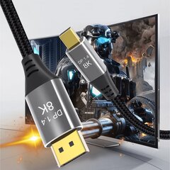 Reagle DisplayPort 1.4 DP 4K, 1,5m цена и информация | Кабели и провода | pigu.lt
