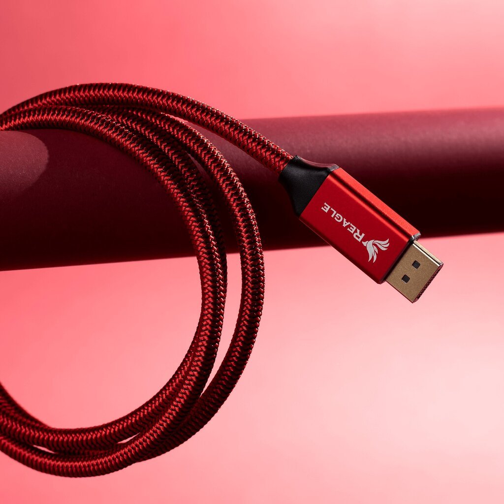 Reagle DisplayPort 1.4 DP, 1,5m kaina ir informacija | Kabeliai ir laidai | pigu.lt