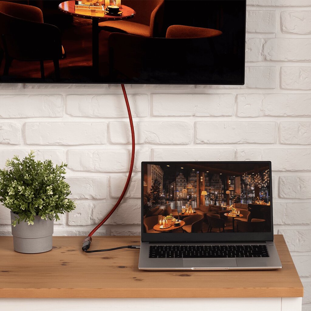 Reagle DisplayPort 1.4 DP, 5m kaina ir informacija | Kabeliai ir laidai | pigu.lt