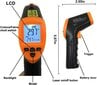 Pirometro bekontaktis lazerinis termometras kaina ir informacija | Drėgmės, temperatūros, pH, ORP matuokliai | pigu.lt