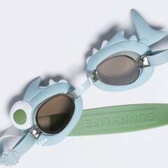 Plaukimo akiniai vaikams Shark, mėlyni цена и информация | Очки для плавания | pigu.lt