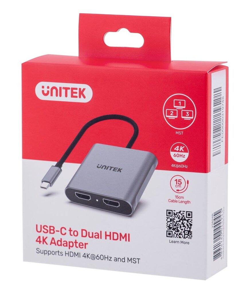 Unitek V1404B цена и информация | Adapteriai, USB šakotuvai | pigu.lt