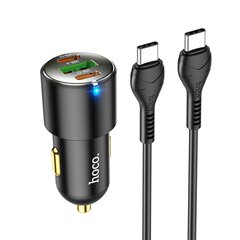 Автомобильная зарядка Hoco NZ6 PD45W 2xType-C/1xUSB-A черная цена и информация | Зарядные устройства для телефонов | pigu.lt