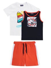 BRUMS Set 3Gb Jersey T-Shirt+Canotta+Shorts Optical White 520088190 цена и информация | Комплекты для мальчиков | pigu.lt