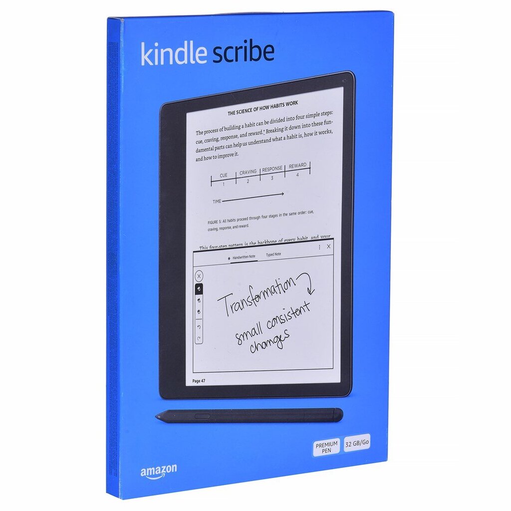 Kindle Scribe 32GB USB-C tungsten kaina ir informacija | Elektroninių knygų skaityklės | pigu.lt