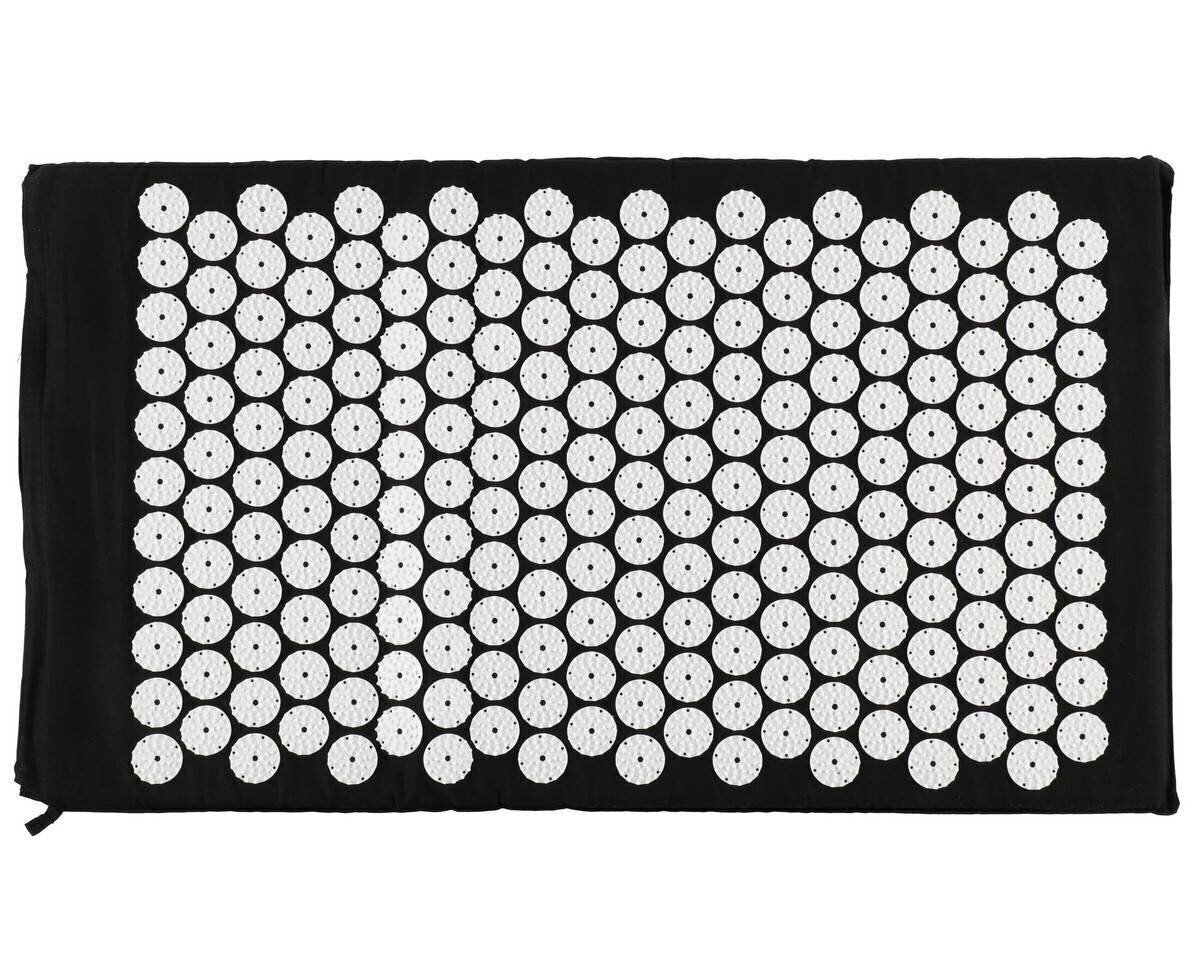 Akupresūros kilimėlis Atom Sports 74x43 cm, juodas kaina ir informacija | Masažo reikmenys | pigu.lt