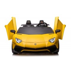 Dvivietis vaikiškas elektromobilis Lamborghini XXL, geltonas kaina ir informacija | Elektromobiliai vaikams | pigu.lt