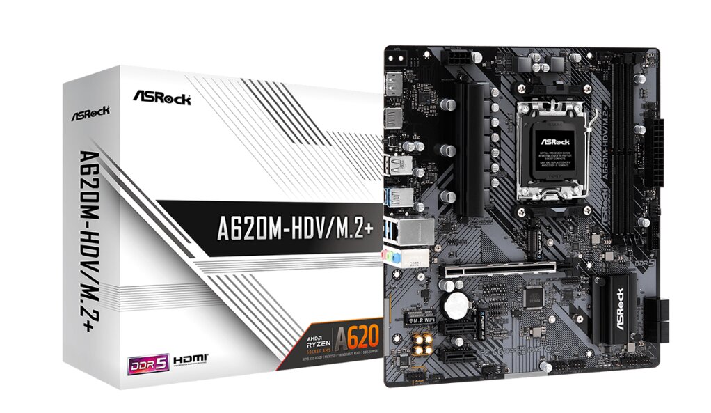 ASRock A620M-HDV/M.2+ цена и информация | Pagrindinės plokštės | pigu.lt