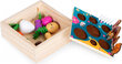 Medinė dėžė su daržovėmis EcoToys kaina ir informacija | Lavinamieji žaislai | pigu.lt